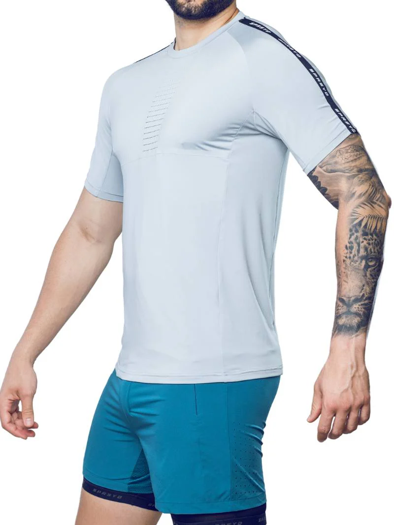 SUPAWEAR SPR Fit Ultimate Sports Tee, Pale Grey, Breathable Performance Fabric - Image 6