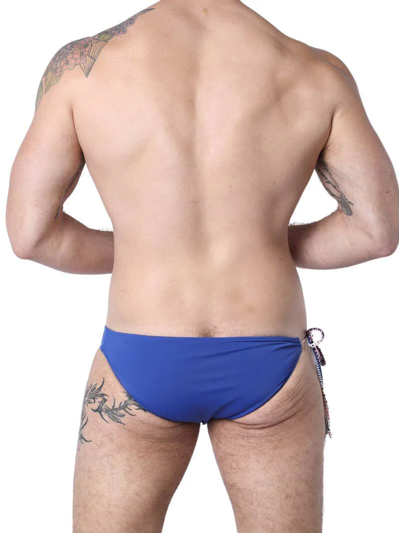 Timoteo Maui Side Tie Swimming Bikini with Reversible Print - Image 4