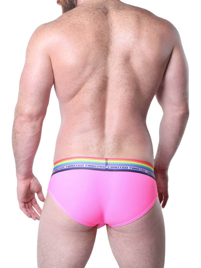 Timoteo Gay Pride Brief with Snap Off Pouch - Image 4