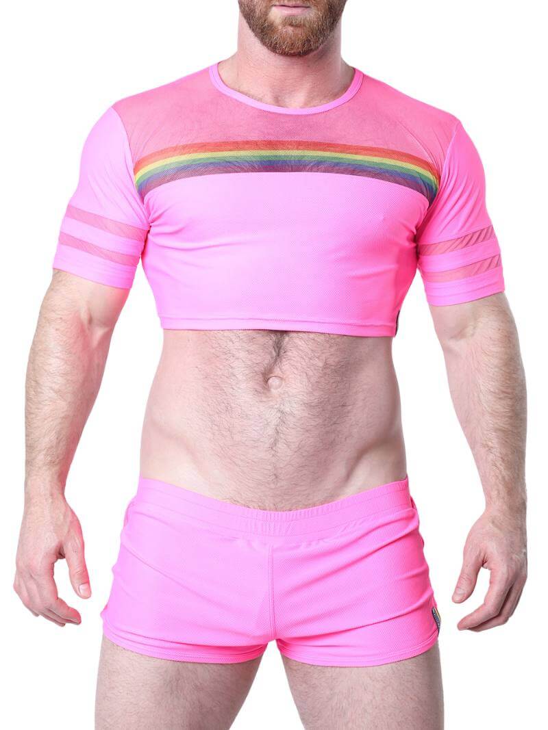 Timoteo Gay Pride Cropped Tee - Image 4