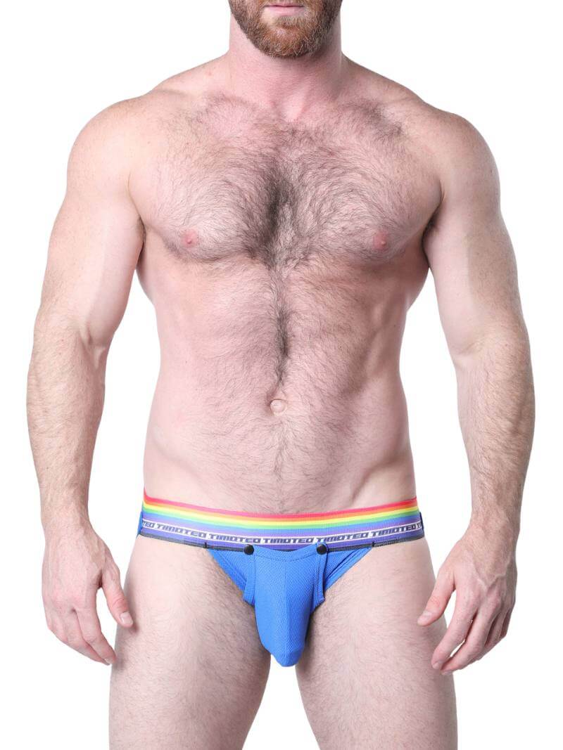 Timoteo Gay Pride Jockstrap with Snap Off Pouch - Image 3