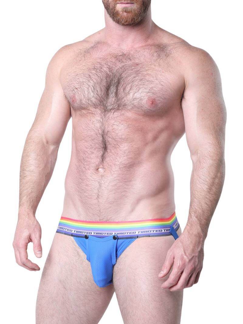Timoteo Gay Pride Jockstrap with Snap Off Pouch - Image 5