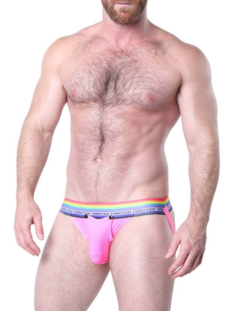 Timoteo Gay Pride Jockstrap with Snap Off Pouch - Image 8