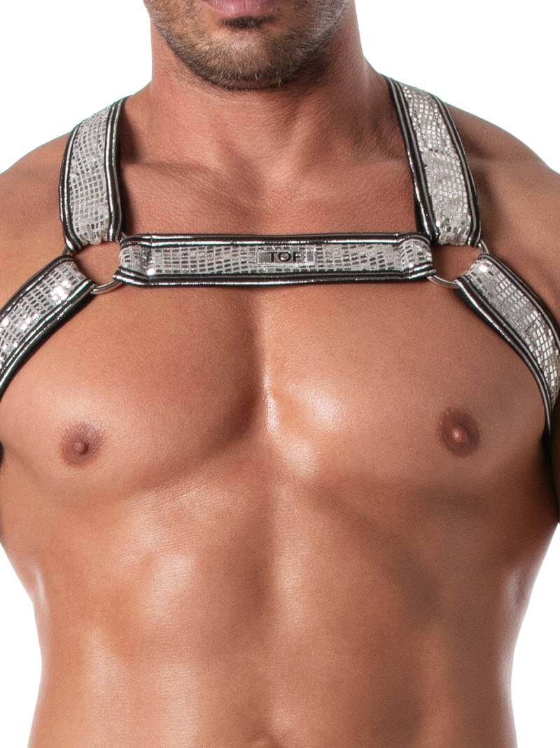 TOF Paris Glitter Harness Clubwear Accessory - Image 4