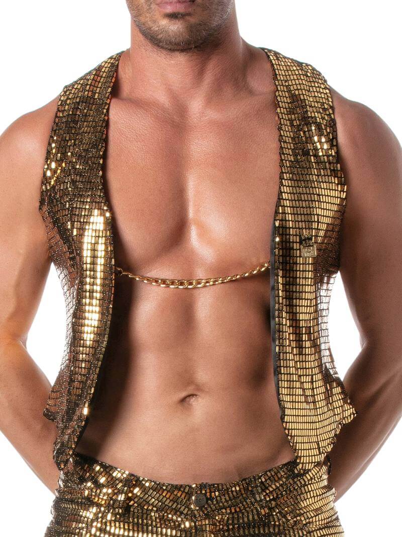 TOF Paris Glitter Chain Vest - Image 10