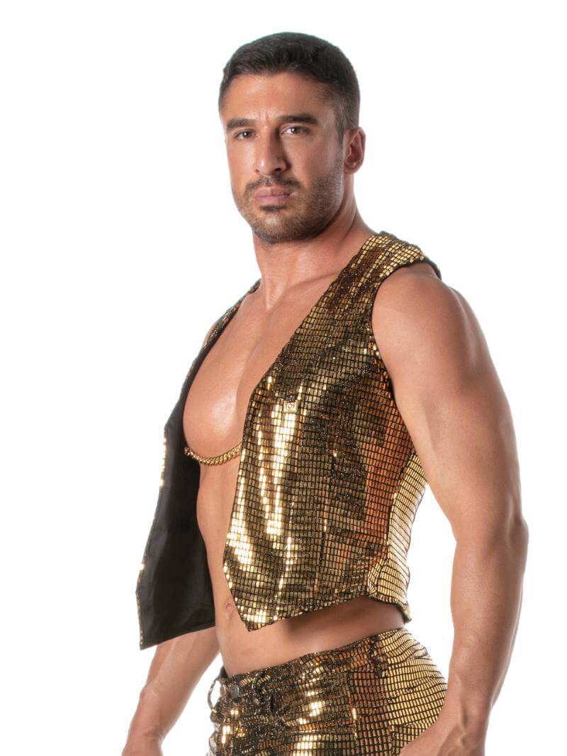 TOF Paris Glitter Chain Vest - Image 13