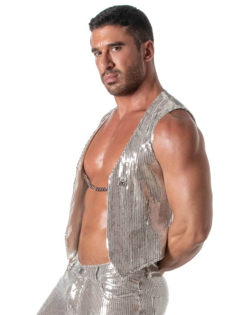 TOF Paris Glitter Chain Vest - Image 5