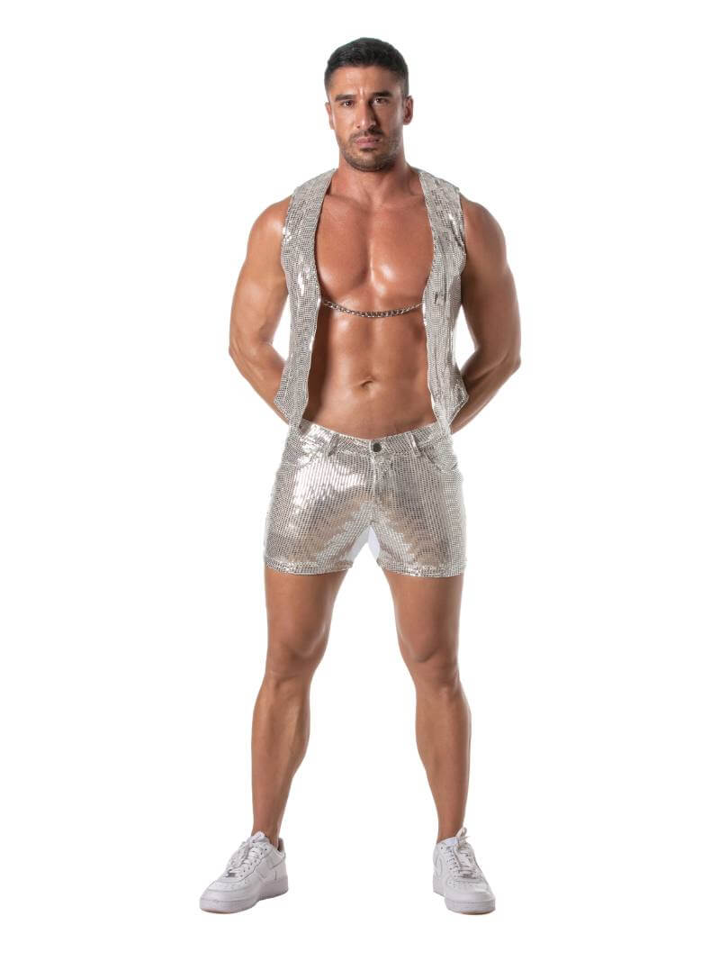TOF Paris Glitter Chain Vest - Image 6