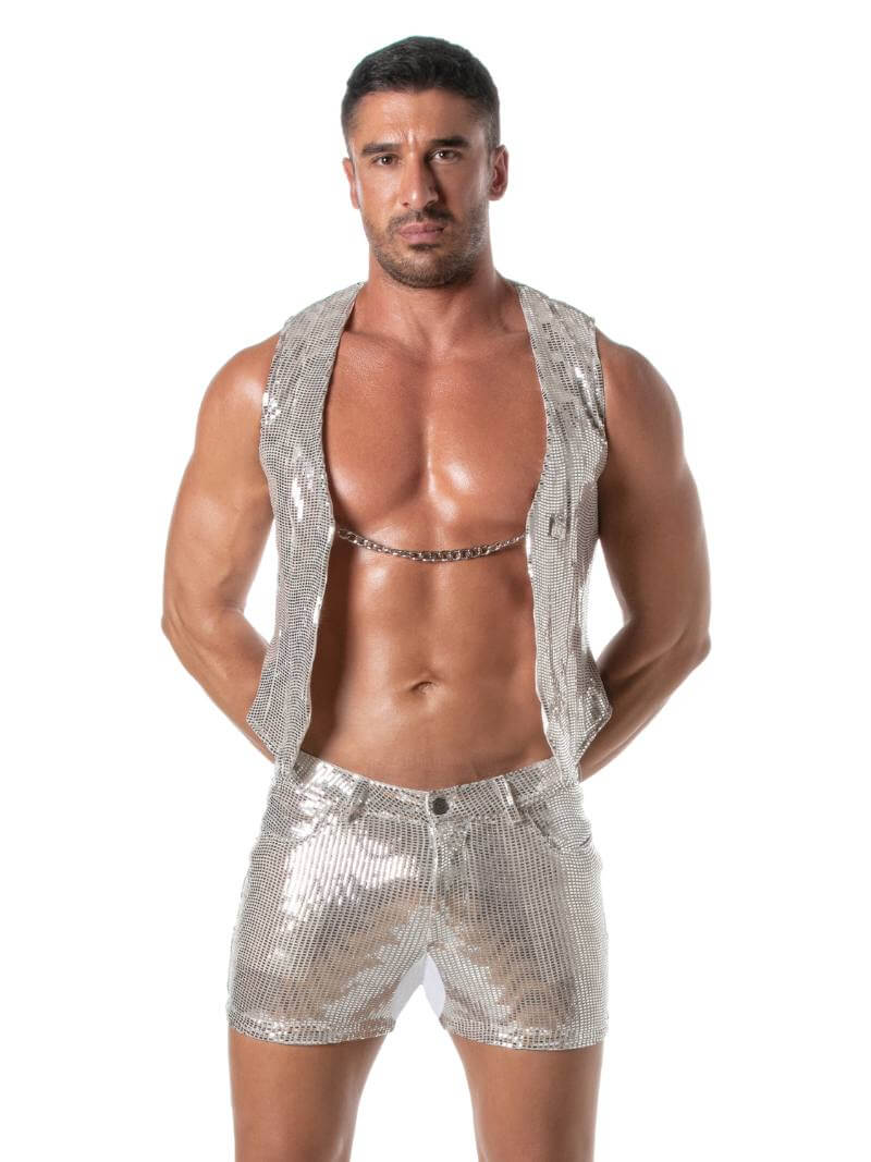 TOF Paris Glitter Chain Vest - Image 7