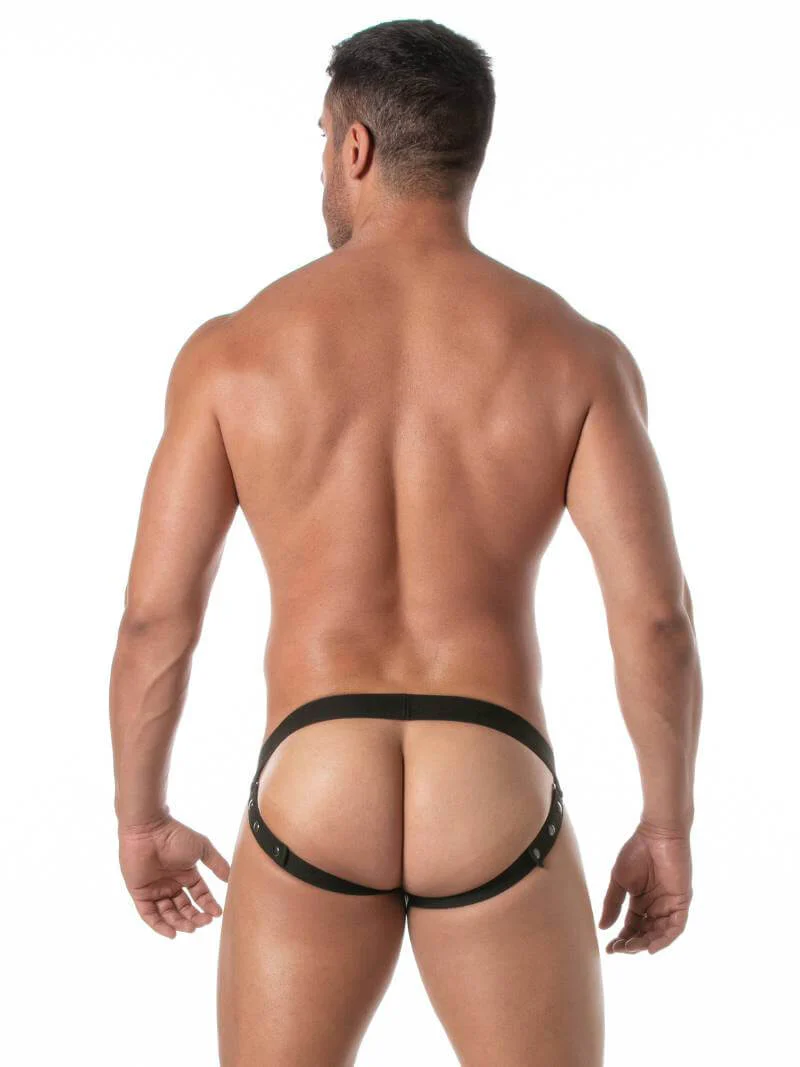 TOF Paris Kinky Button-Up Leather Jockstrap - Image 7