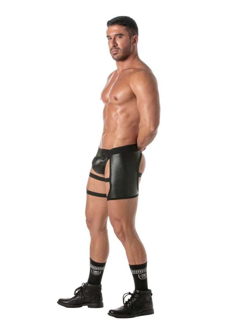 TOF Paris Kinky Leather Look Shorty Chaps - Image 4
