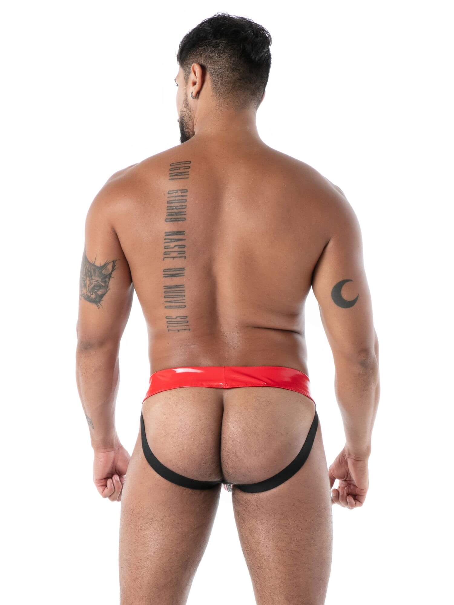 TOF Paris Datex Second Skin Jockstrap with Zipper - High Shine Latex - Image 14