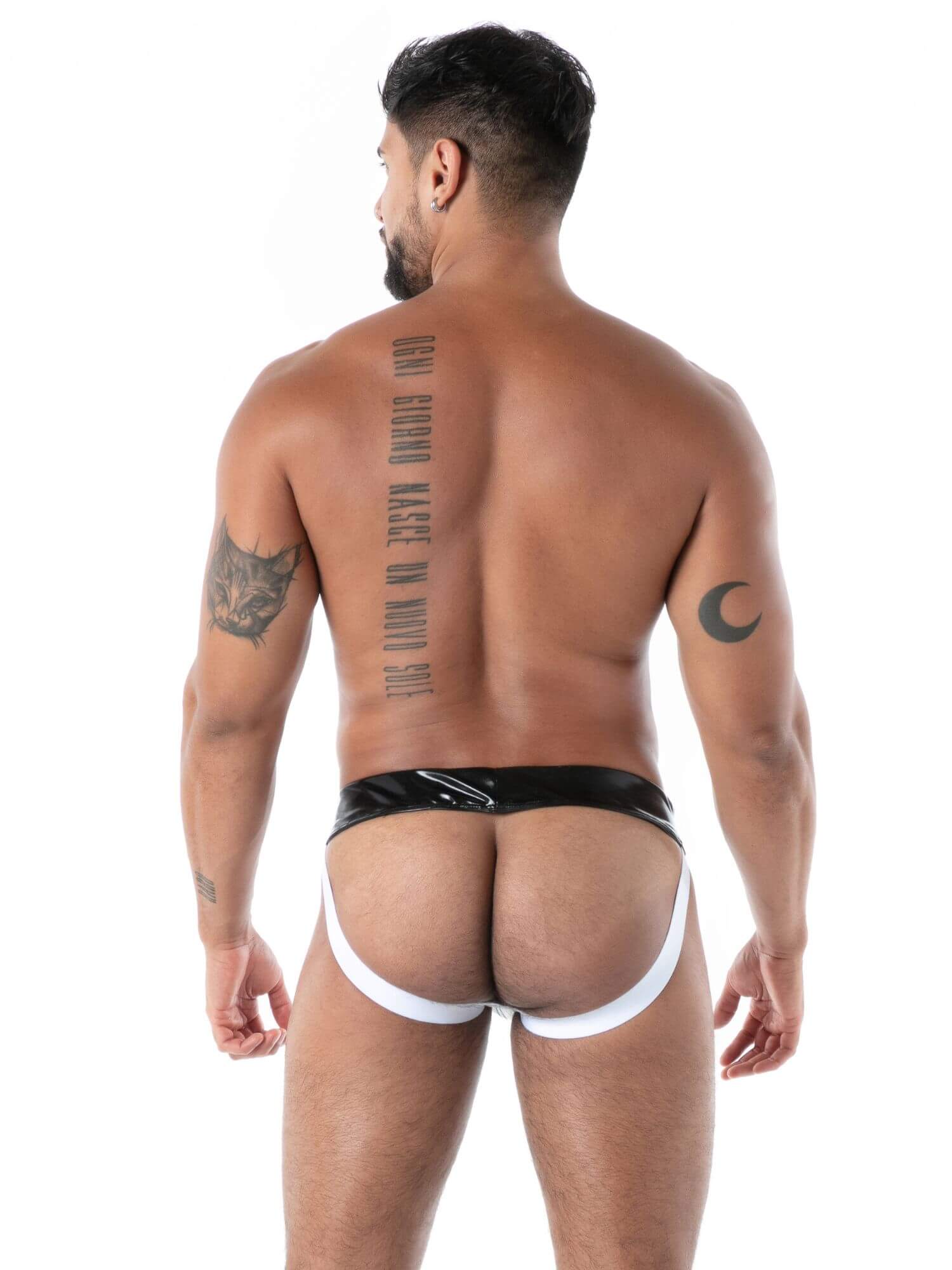 TOF Paris Datex Second Skin Jockstrap with Zipper - High Shine Latex - Image 4