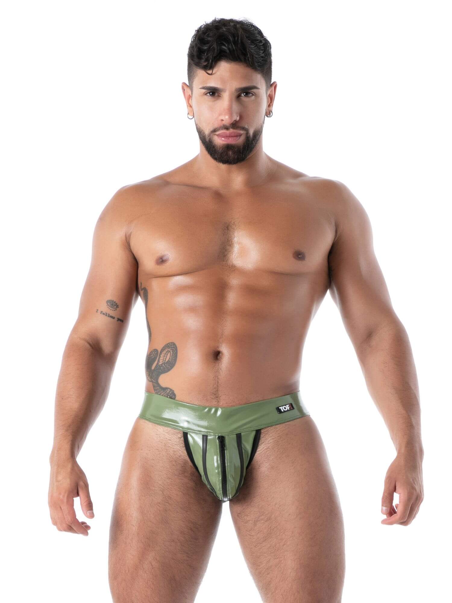 TOF Paris Datex Second Skin Jockstrap with Zipper - High Shine Latex - Image 6