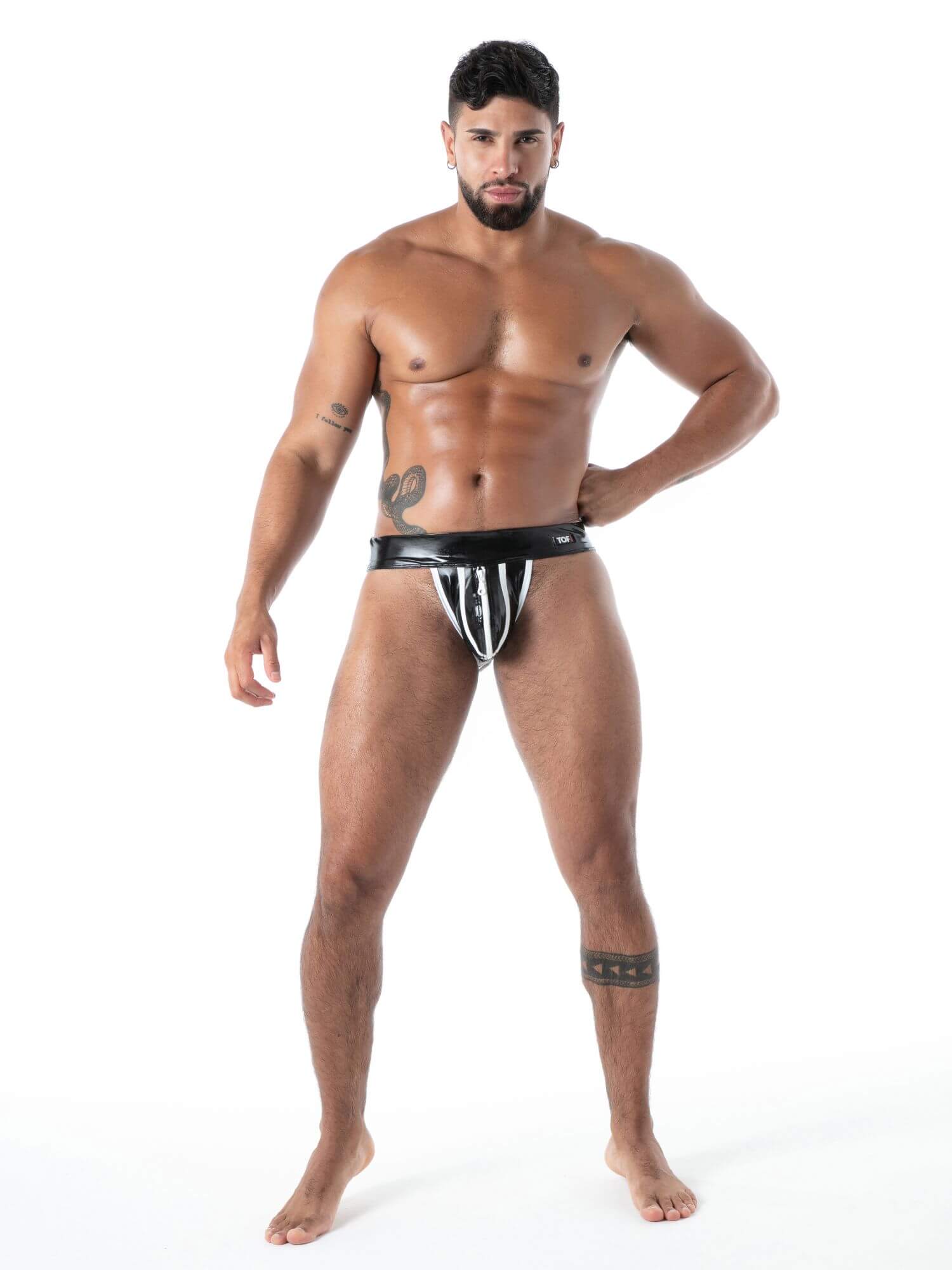 TOF Paris Datex Second Skin Jockstrap with Zipper - High Shine Latex - Image 9