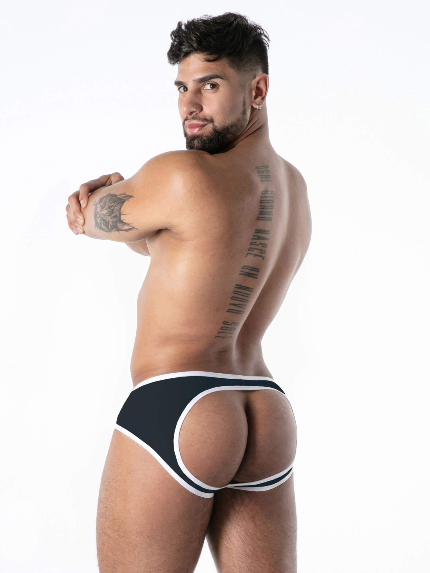TOF Paris Mon Amour Bottomless Brief – Men's Open Back Microfibre Underwear - Image 7