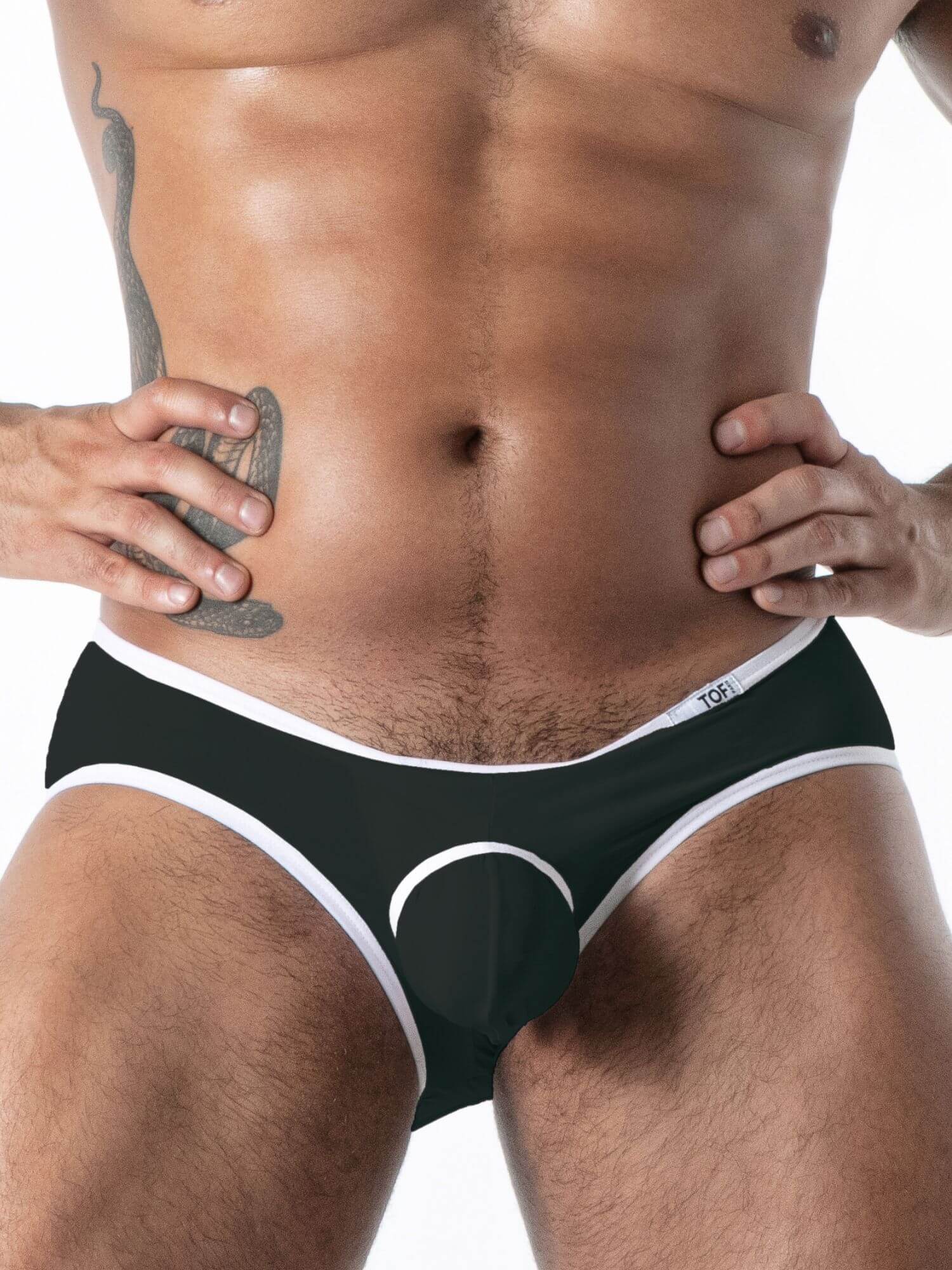 TOF Paris Mon Amour Bottomless Brief – Men's Open Back Microfibre Underwear - Image 8